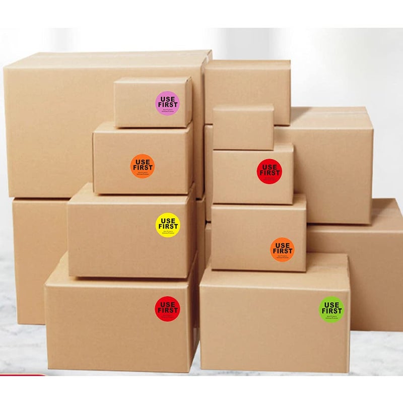 Hcode 1.5 inch â€œUse Firstâ€ Inventory Control Label Permanent Adhesive Restaurant Quality Food Labels 500Pcs/Roll - Image 4
